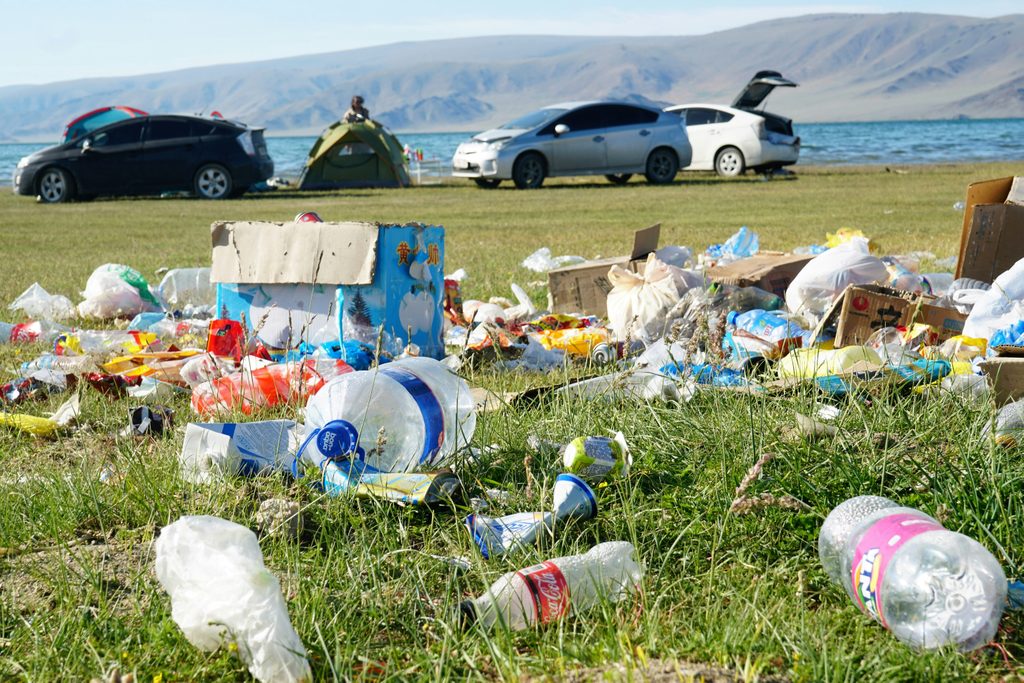 Don't leave garbage